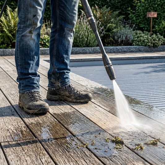 Därför ska du inte använda högtryckstvätt på altanen