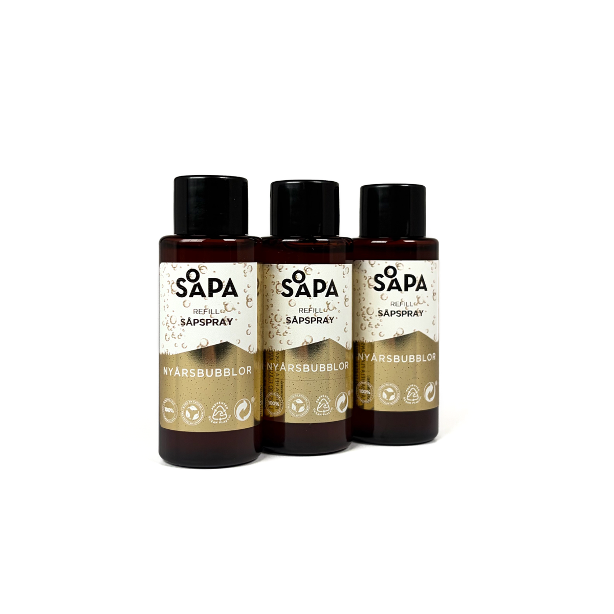 Refill Till Nyårsbubblor, Allrengöring 3-pack