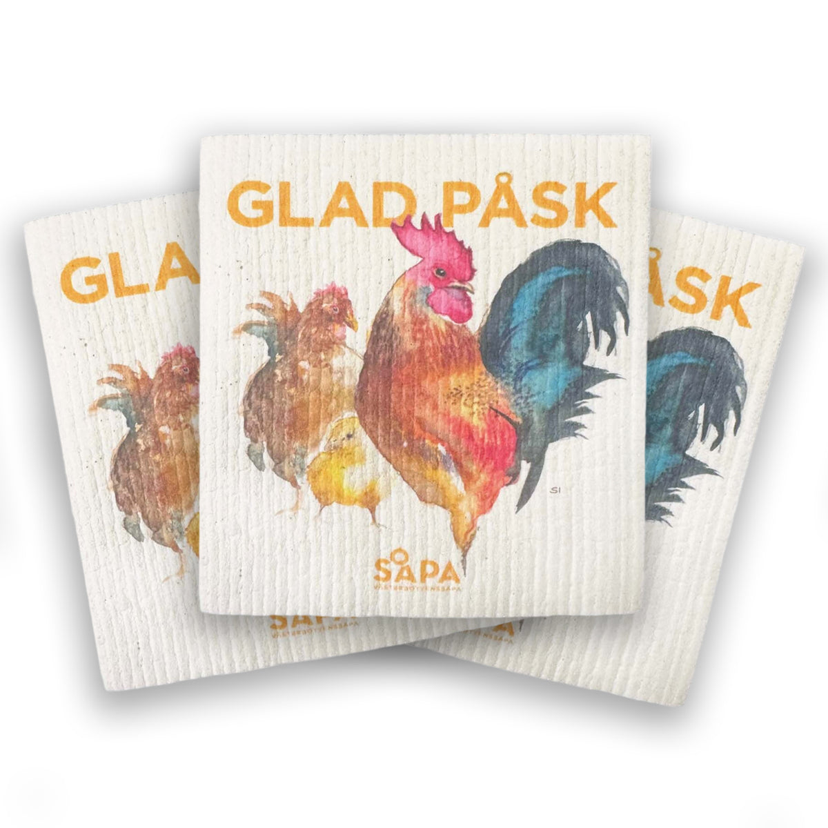 3-pack Easter cloth, designed by Sara Idenfors