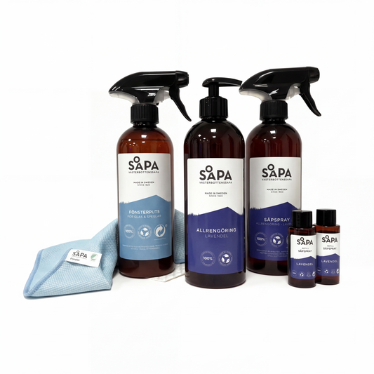 Lavendel paket, fönsterputs & fönstertrasa