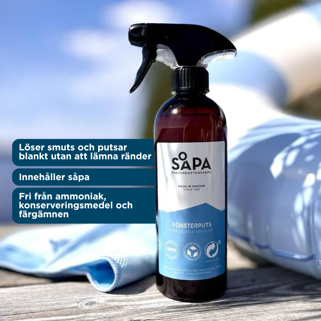 Fönsterputsspray 0,5 l – För glas och speglar