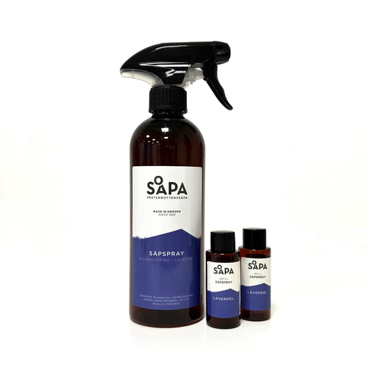 Såpspray Allrengöring x2, doft av Lavendel