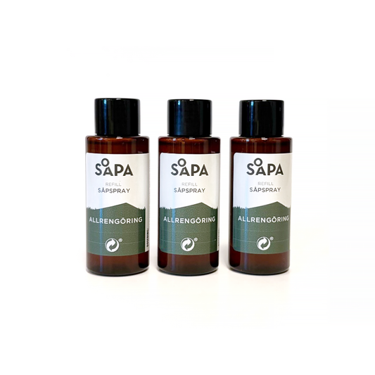 Refill Till Enträ-Såpspray, Allrengöring 3-pack