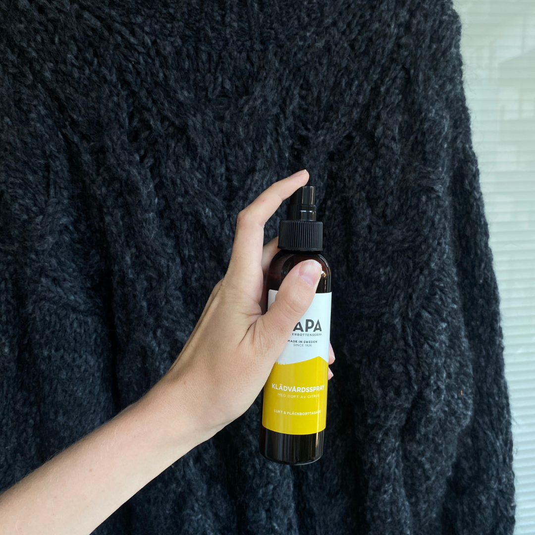 Klädvårdsspray – Lukt och fläckborttagare, 150 ml – Doft av citrus