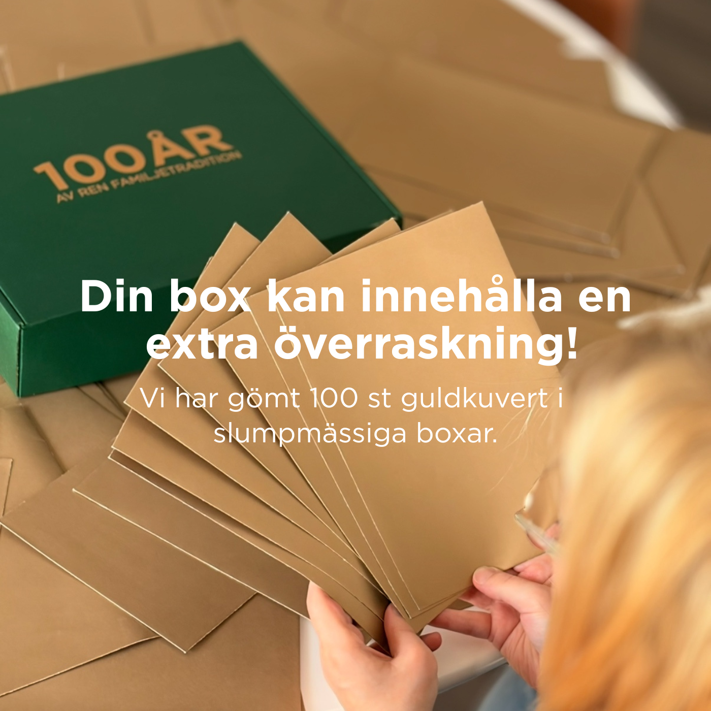 Mystery Box – 100-årsjubileum, fylld med favoriter och en helt ny exklusiv doft