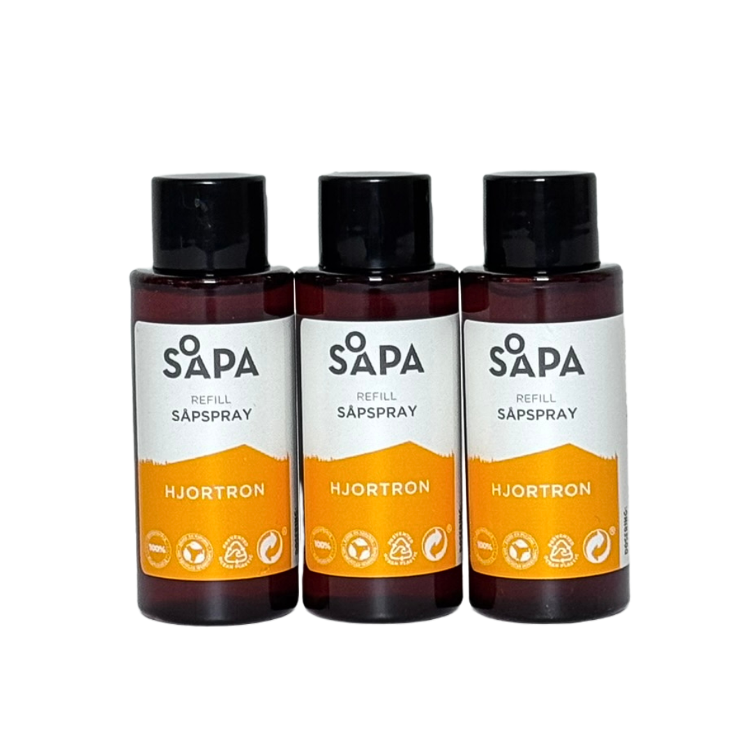 Refill Till Såpspray, Hjortron - 3 pack