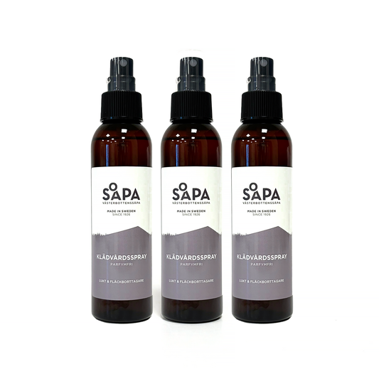 3-pack – Klädvårdsspray – Lukt och fläckborttagare, 150 ml – Parfymfri