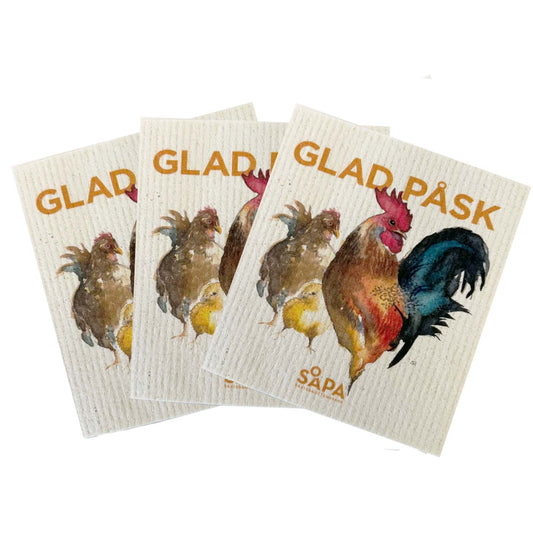 3-pack Easter cloth, designed by Sara Idenfors