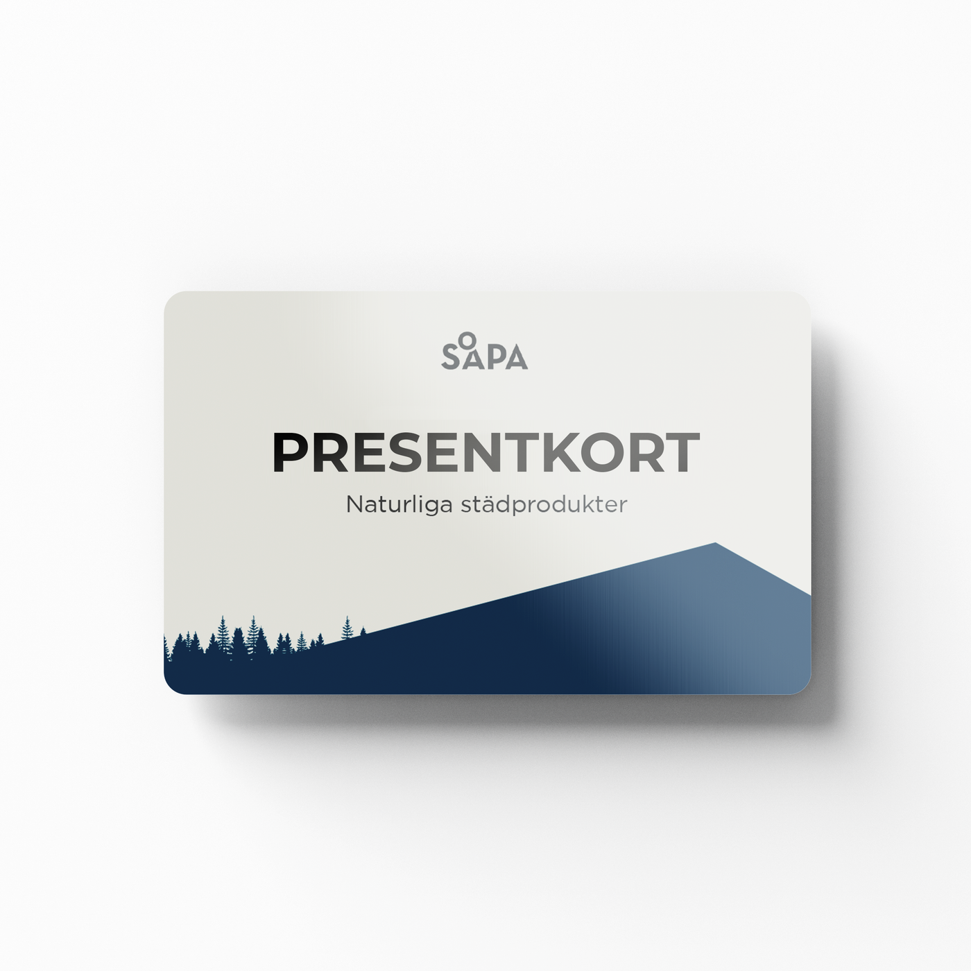 Presentkort från Västerbottenssåpa – välj valör och ge en hållbar gåva.